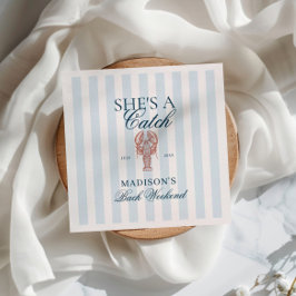 Hon är en fångst Lobster Bachelorette Pappersservett