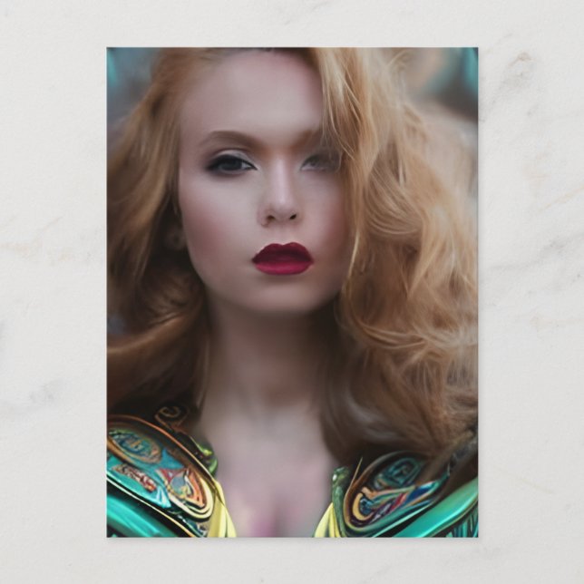 Hon är en krigare vykort (Framsida)