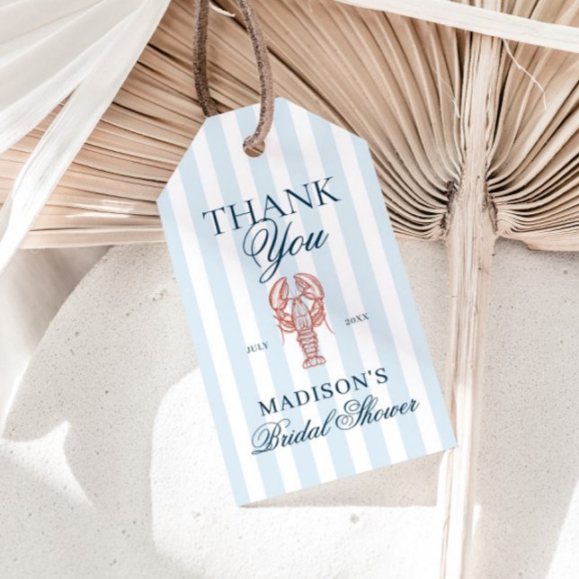 Hon är en riktig fångst Hummer Bröllopsfest Presentetikett (Skapare uppladdad)