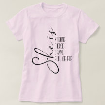 Hon är en stark Modig Fullt av eld