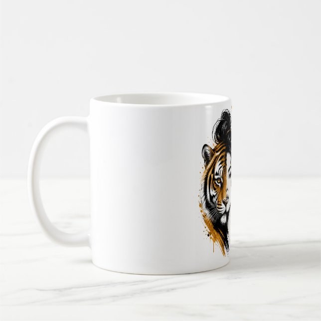 Hon Är En Tiger-Mugg Kaffemugg (Vänster)