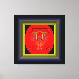 "Hon är" ett uttryck för balans, skönhet och kraft Canvastryck