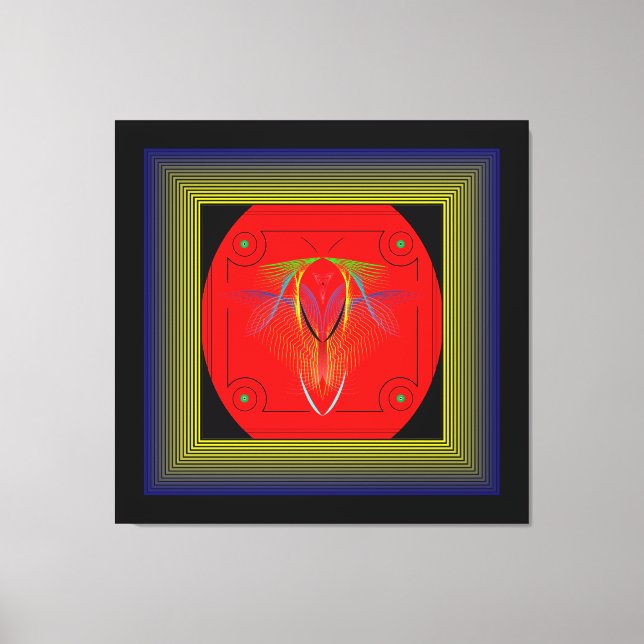 "Hon är" ett uttryck för balans, skönhet och kraft Canvastryck (Framsida)