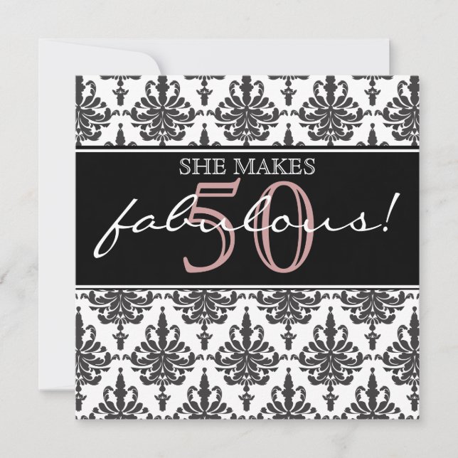 Hon är Fabulous! Födelsedagsfest inbjudan (Framsida)