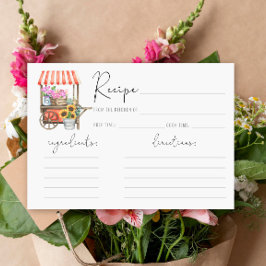 Hon är färsk från marknaden - Receptkort