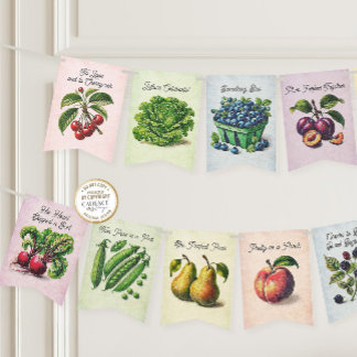 Hon är färsk från Möhippan Bunting Banner. Vimplar