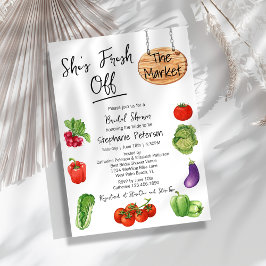 Hon är färsk från Möhippan för marknadsskyltar Inbjudningar