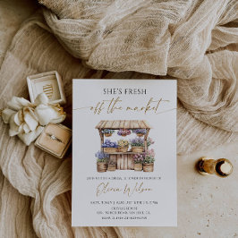Hon är färsk från Möhippan på marknaden Inbjudningar