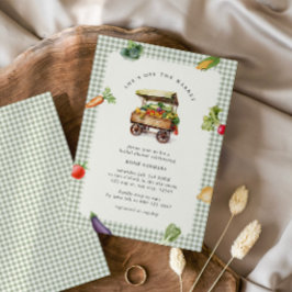 Hon är färsk från Möhippan på marknaden Inbjudningar