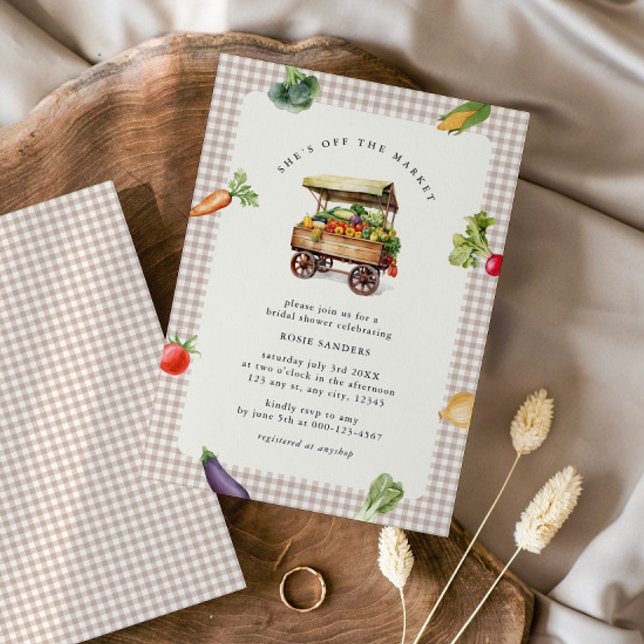 Hon är färsk från Möhippan på marknaden Inbjudningar (Skapare uppladdad)
