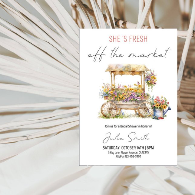 Hon är färsk utanför Möhippan Party Inbjudningar (Skapare uppladdad)