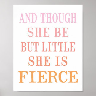 Hon är Fierce Poster Print