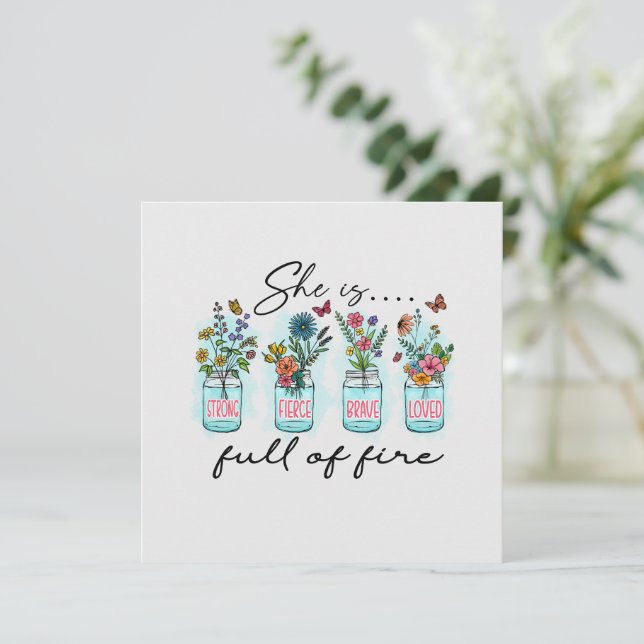 Hon är Fullt för eld (Stående Fram)