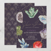Hon är Gem Crystals Gemstone Geology Birthday