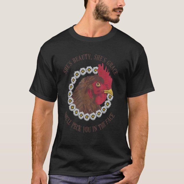 Hon är Grace... Hon kommer att stoppa dig i Ansikt T Shirt (Framsida)