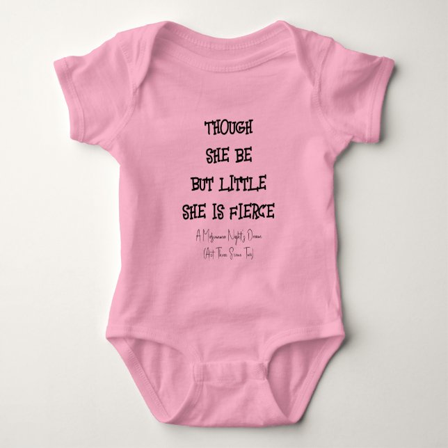 "Hon är häftig" Shakepeare Quote Baby Bodykostym T Shirt (Framsida)