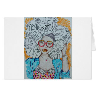 Hon är… hälsningskort