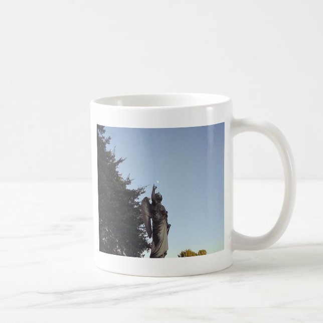 Hon är har måne i händer. kaffemugg (Höger)