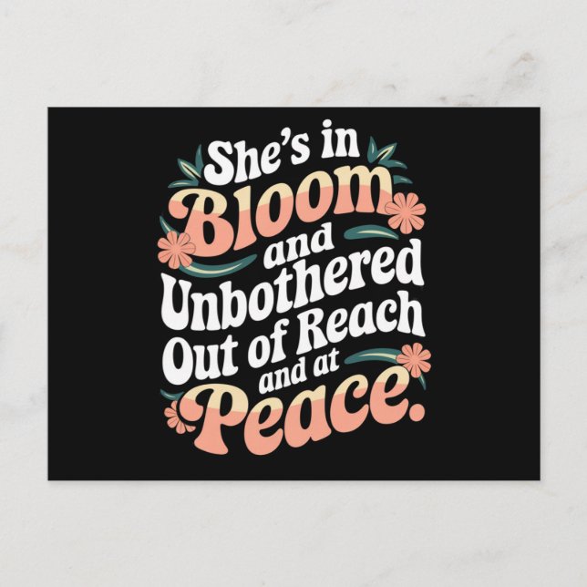 Hon är i blodet och är fri från rand och vykort (Framsida)