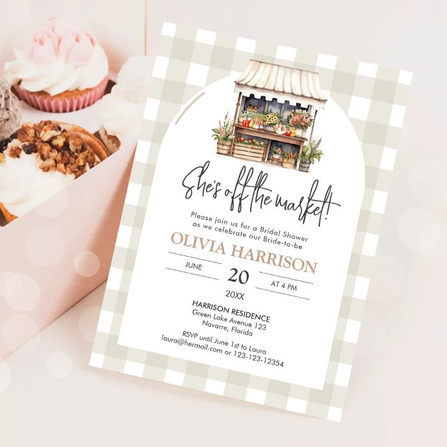 Hon är inte längre på marknaden Bondemarknad Bröll Inbjudningar (Skapare uppladdad)