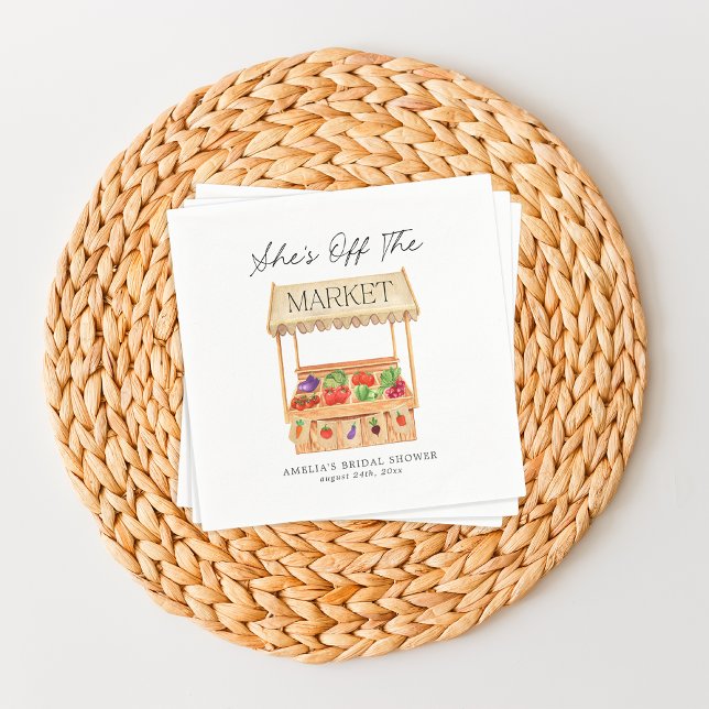 Hon är inte på marknaden. pappersservett (Skapare uppladdad)