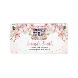 Hon är inte på Möhippan Addres-etikett Adressetikett