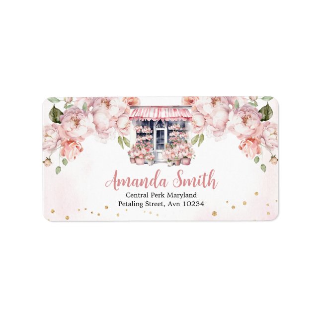 Hon är inte på Möhippan Addres-etikett Adressetikett (Framsidan)