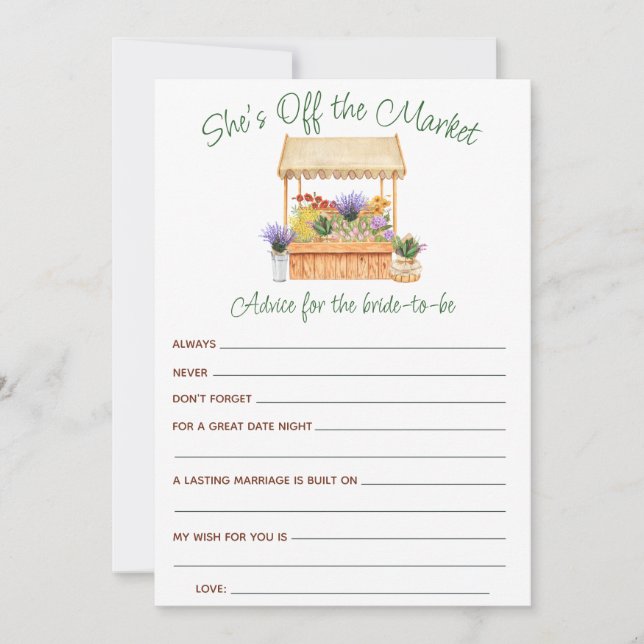 Hon är inte på Möhippans reklamkort Inbjudningar (Framsida)