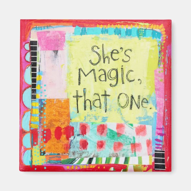 Hon är Magic, en magnet (Framsidan)