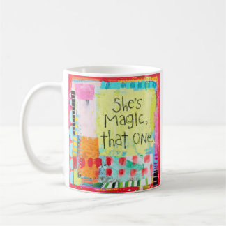 Hon är magisk, den ena Muggen Kaffemugg