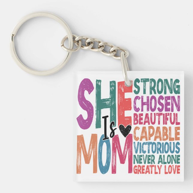 Hon är Mamma bläddrad Mamma Retro Quote Mors dag (Framsidan)
