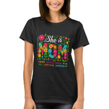 Hon är Mamma - Blommigtens Moderskap T-shirt