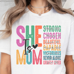 Hon är Mamma, Christian Verses Mors dag T-shirt