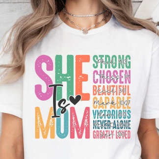 Hon är Mamma, Christian Verses Mors dag T-shirt