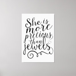 Hon är mer ädel än judar canvastryck