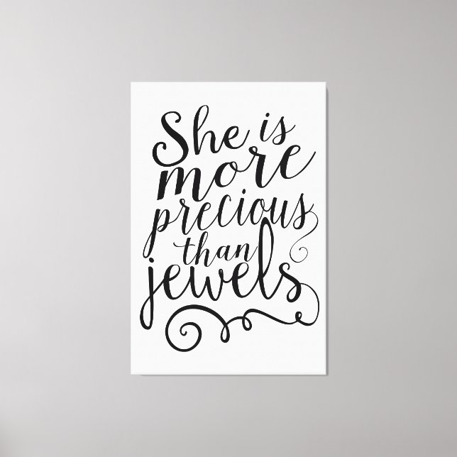 Hon är mer ädel än judar canvastryck (Framsida)