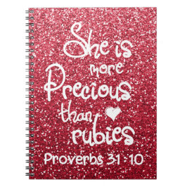 Hon är mer elak än Rubies Proverbs Glitter Anteckningsbok