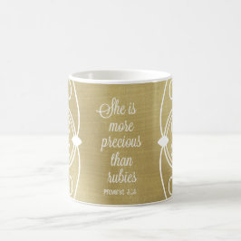 Hon är mer skadlig än Rubies Proverbs citat Kaffemugg