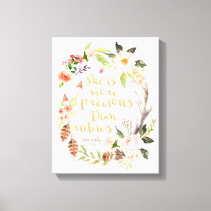 Hon är mer skadlig än Rubies Wall Art Canvastryck