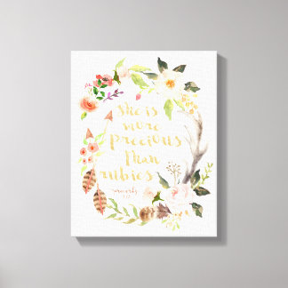 Hon är mer skadlig än Rubies Wall Art Canvastryck