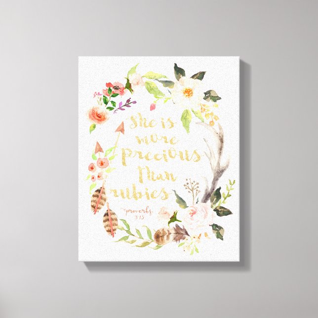 Hon är mer skadlig än Rubies Wall Art Canvastryck (Framsida)