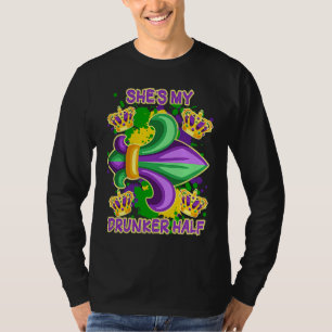 Hon är min berusade halva Matchande par Pojkvän Ma T Shirt