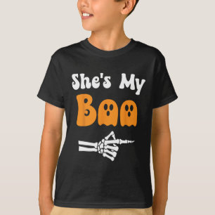 Hon är min Boo Matching Halloween Pajama Par. T Shirt