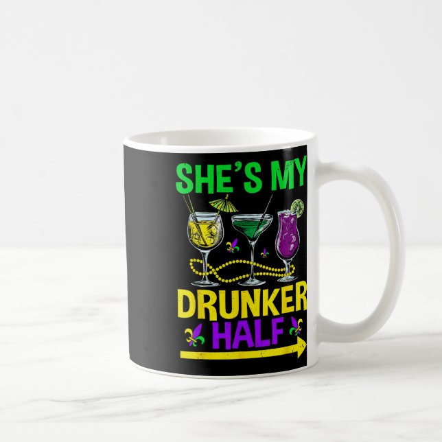 Hon är min doktor som matchar lite Mardi Gr Kaffemugg (Höger)