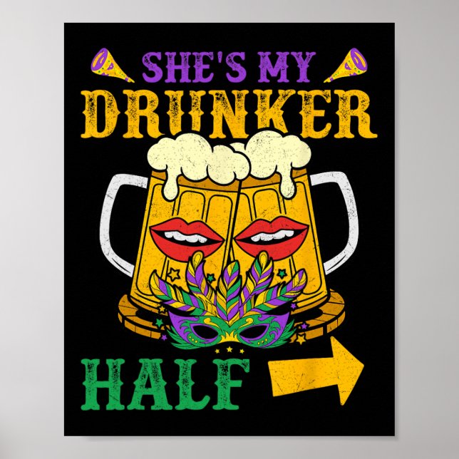 Hon är min Drunker som matchar lite Boykompis Mors Poster (Framsidan)
