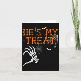 Hon är min grej, han är mitt terapi Halloween Coup Kort