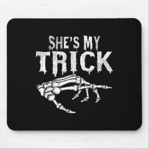 Hon är min knick Skeleton par Matching Halloween Musmatta