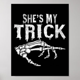Hon är min knick Skeleton par Matching Halloween Poster