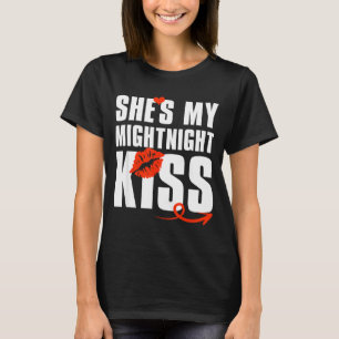 Hon är min midnattkyss Gott nytt år Matchande Roli T Shirt
