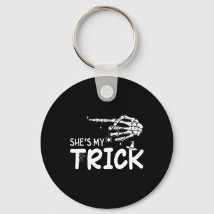 Hon är min Par Skeleton Hand Halloween Nyckelring